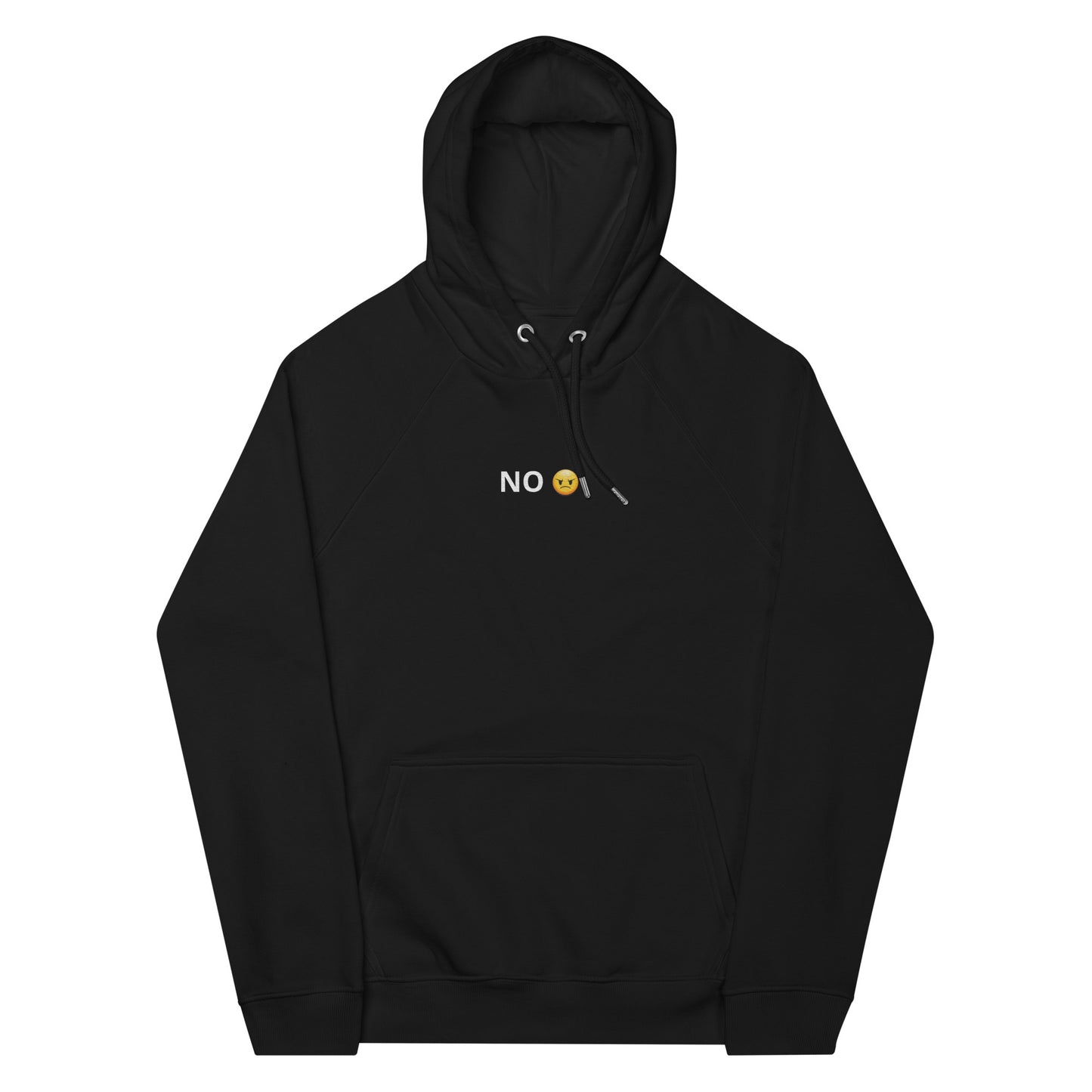 NO word design emoji design multicolor unisex hoodie