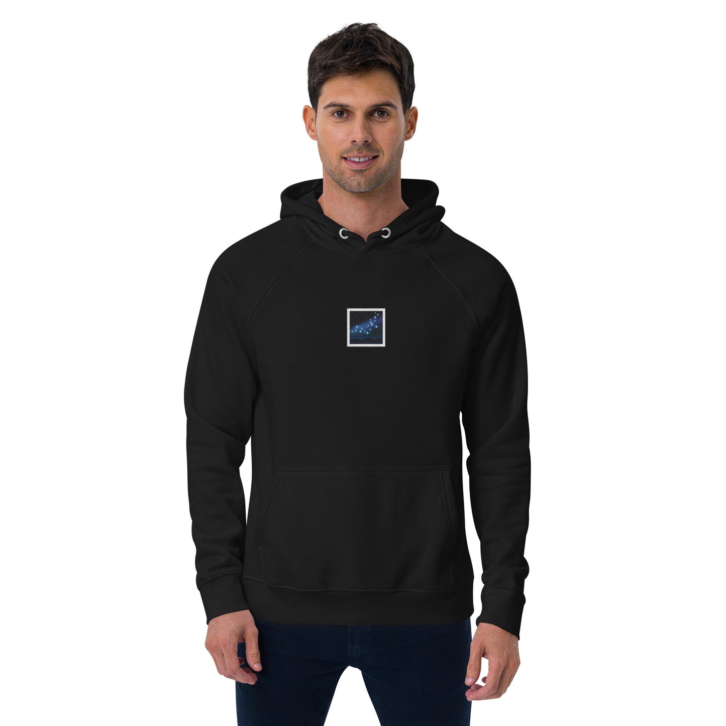 galaxy view window frame picture unisex design embroidery design hoodie