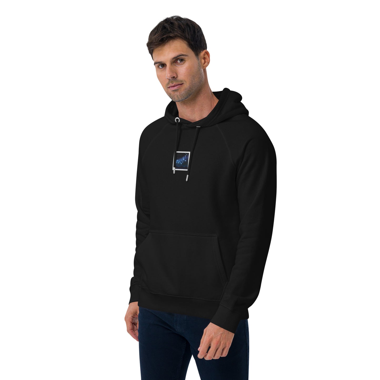 galaxy view window frame picture unisex design embroidery design hoodie