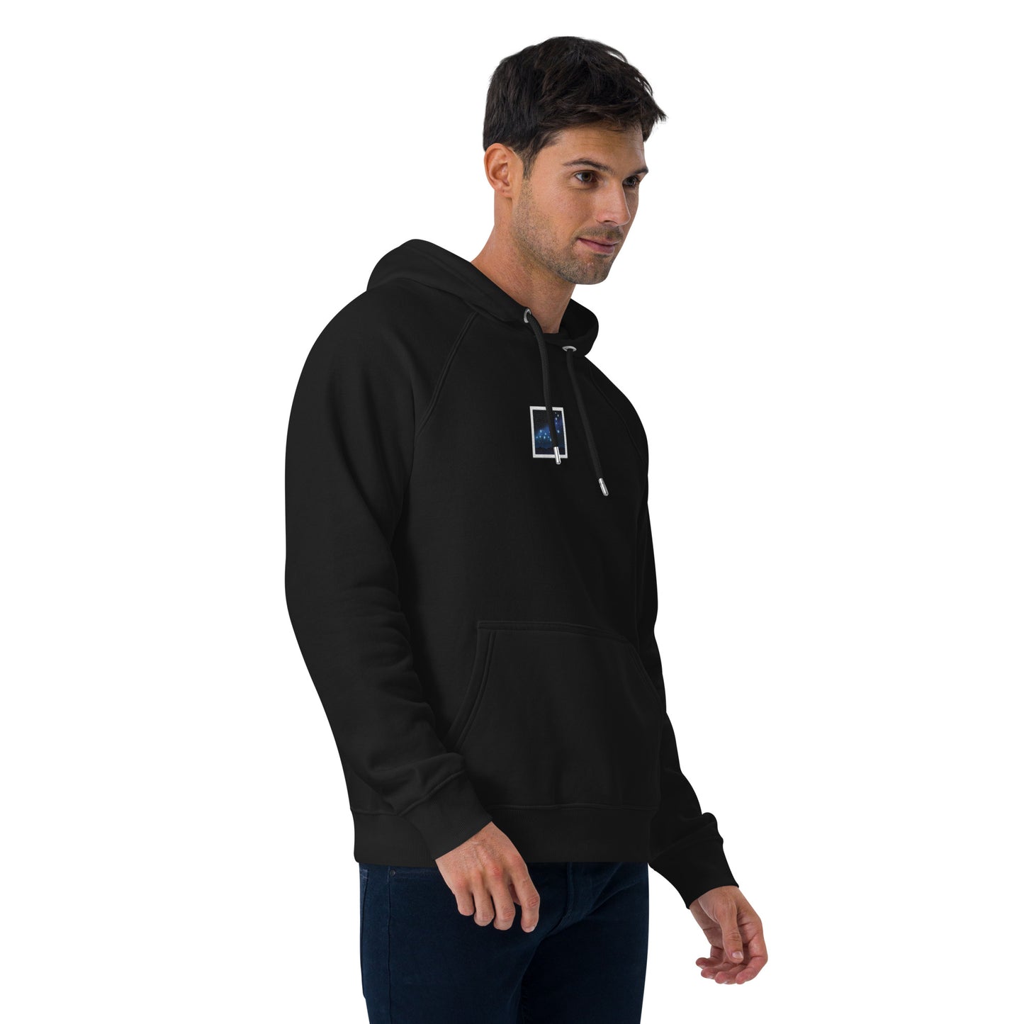 galaxy view window frame picture unisex design embroidery design hoodie