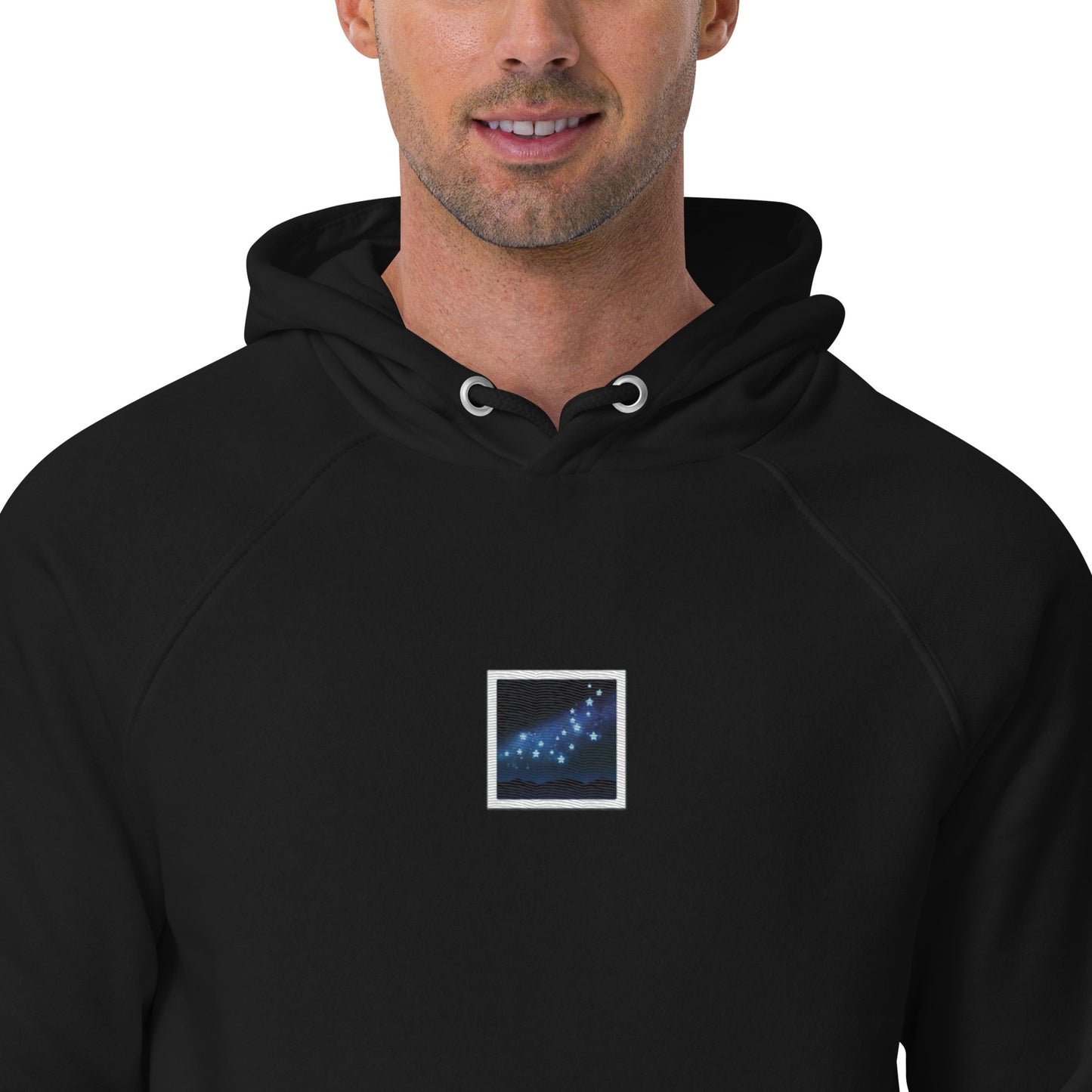 galaxy view window frame picture unisex design embroidery design hoodie